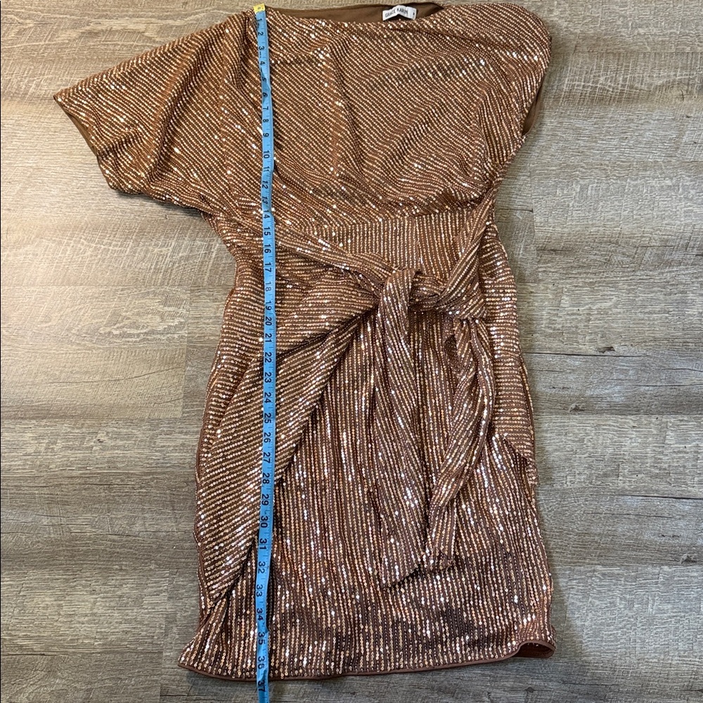 Grace Karin One Shoulder Sequin Dress - Bronze - Picture 3 of 6
